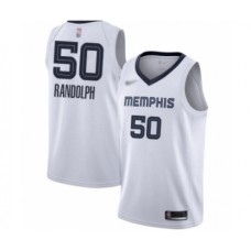 Men's Memphis Grizzlies #50 Zach Randolph Authentic White Finished Basketball Stitched Jersey - Association Edition