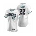 Men's Arizona Diamondbacks #22 Jake Lamb Nike White Teal Authentic 2020 Alternate Stitched Jersey