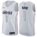 Men's Nike Washington Wizards #1 Austin Rivers Swingman White NBA Jersey - City Edition