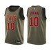 Men's Cleveland Cavaliers #10 Darius Garland Swingman Green Salute to Service Basketball Jersey