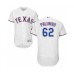 Men's Texas Rangers #62 Joe Palumbo White Home Flex Base Authentic Collection Baseball Player Stitched Jersey