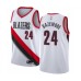 Men's Portland Trail Blazers #24 Kent Bazemore Authentic White Basketball Jersey - Association Edition