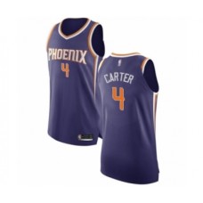 Men's Phoenix Suns #4 Jevon Carter Authentic Purple Basketball Stitched Jersey - Icon Edition