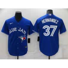 Men's Toronto Blue Jays #37 Teoscar Hernandez Nike Royal Blue Collection Baseball Stitched Jersey