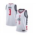 Men's Washington Wizards #3 Bradley Beal Swingman White Basketball Stitched Jersey - 2019 20 City Edition