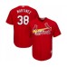 Men's St. Louis Cardinals #38 Jose Martinez Replica Red Cool Base Baseball Jersey