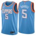 Men's Nike Los Angeles Clippers #5 Montrezl Harrell Swingman Blue NBA Jersey - City Edition