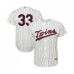 Men's Minnesota Twins #33 Martin Perez Replica Cream Alternate Cool Base Baseball Jersey