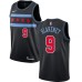 Men's Nike Chicago Bulls #9 Antonio Blakeney Swingman Black NBA Jersey - City Edition