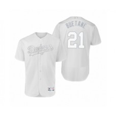 Men's Los Angeles Dodgers #21 Walker Buehler Buetane White 2019 Players Weekend Authentic Stitched Jersey