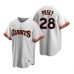 Men's Nike San Francisco Giants #28 Buster Posey White Cooperstown Collection Home Stitched Baseball Jersey