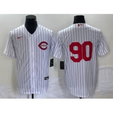 Men's Cincinnati Reds #90 White 2022 Field of Dreams Cool Base Stitched Jersey