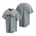 Men's Nike New York Yankees Blank Gray Cooperstown Collection Road Stitched Baseball Jersey