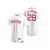 Men's Boston Red Sox #28 J.D. Martinez Nike White Authentic 2020 Alternate Stitched Jersey