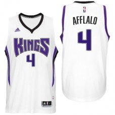 Sacramento Kings #4 Arron Afflalo Home White New Swingman Jersey