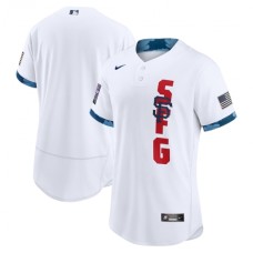 Men's San Francisco Giants Blank Nike White 2021 MLB All-Star Game Authentic Stitched Jersey