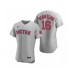 Men's Boston Red Sox #16 Andrew Benintendi Nike Gray Authentic Road Stitched Jersey