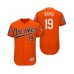 Men's Orange Baltimore Orioles #19 Chris Davis 2018 Spring Training Flex Base Stitched Jersey