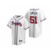 Men's Atlanta Braves #51 Will Smith Nike White 2020 Replica Home Stitched Jersey