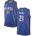 Men's Nike Orlando Magic #21 Timofey Mozgov Swingman Royal Blue NBA Jersey - Icon Edition