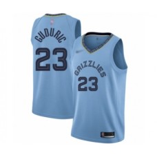 Men's Memphis Grizzlies #23 Marko Guduric Authentic Blue Finished Basketball Stitched Jersey Statement Edition