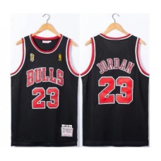 Men's Chicago Bulls #23 Michael Jordan Red 1996-97 Throwback Champions Stitched Jersey