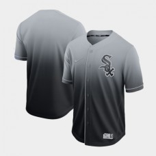 Men's Nike Chicago White Sox Blank Grey Fade Stitched Jersey