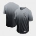 Men's Nike Chicago White Sox Blank Grey Fade Stitched Jersey