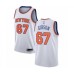 Men's New York Knicks #67 Taj Gibson Authentic White Basketball Jersey - Association Edition