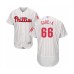 Men's Philadelphia Phillies #66 Edgar Garcia White Home Flex Base Authentic Collection Baseball Player Stitched Jersey