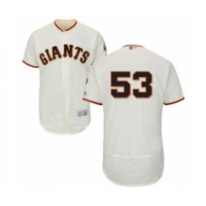 Men's San Francisco Giants #53 Austin Slater Cream Home Flex Base Authentic Collection Baseball Player Stitched Jersey