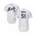 Men's New York Mets #51 Paul Sewald White Home Flex Base Authentic Collection Baseball Player Stitched Jersey