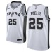 Men's Nike San Antonio Spurs #25 Jakob Poeltl Swingman White NBA Jersey - Association Edition