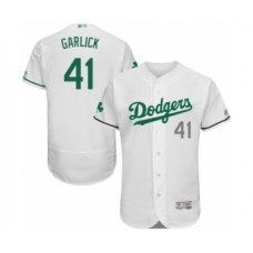 Men's Los Angeles Dodgers #41 Kyle Garlick White Celtic Flexbase Authentic Collection Baseball Player Stitched Jersey