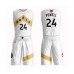 Men's Toronto Raptors #24 Norman Powell Swingman White 2019 Basketball Finals Bound Suit Jersey - City Edition