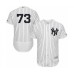 Men's New York Yankees #73 Mike King White Home Flex Base Authentic Collection Baseball Player Stitched Jersey