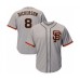 Men's San Francisco Giants #8 Alex Dickerson Grey Alternate Flex Base Authentic Collection Baseball Player Stitched Jersey