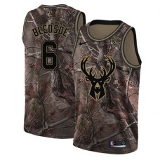 Men's Nike Milwaukee Bucks #6 Eric Bledsoe Swingman Camo Realtree Collection NBA Jersey