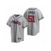 Men's Atlanta Braves #51 Will Smith Nike Gray 2020 Replica Road Stitched Jersey