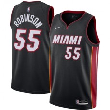 Men's Miami Heat #55 Duncan Robinson Nike Black 2020-21 Swingman Stitched Jersey