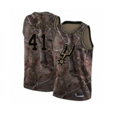 Men's San Antonio Spurs #41 Trey Lyles Swingman Camo Realtree Collection Basketball Jersey