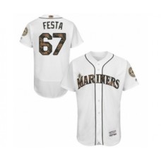 Men's Seattle Mariners #67 Matt Festa Authentic White 2016 Memorial Day Fashion Flex Base Baseball Player Stitched Jersey