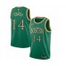 Men's Boston Celtics #14 Bob Cousy Swingman Green Basketball Stitched Jersey - 2019 20 City Edition