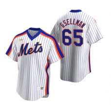 Men's Nike New York Mets #65 Robert Gsellman White Cooperstown Collection Home Stitched Baseball Jersey