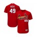 Men's St. Louis Cardinals #49 Jordan Hicks Red Alternate Flex Base Authentic Collection Baseball Player Stitched Jersey