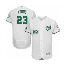 Men's Washington Nationals #23 Erick Fedde White Celtic Flexbase Authentic Collection Baseball Player Stitched Jersey