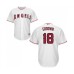 Men's Los Angeles Angels of Anaheim #18 Brian Goodwin Replica White Home Cool Base Baseball Jersey