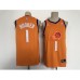 Men's Phoenix Suns #1 Devin Booker Swingman Orange Basketball Stitched Jersey