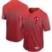 Men's Nike Philadelphia Phillies Blank Red Fade Authentic Stitched Baseball Jersey