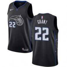 Men's Nike Orlando Magic #22 Jerian Grant Swingman Black NBA Jersey - City Edition